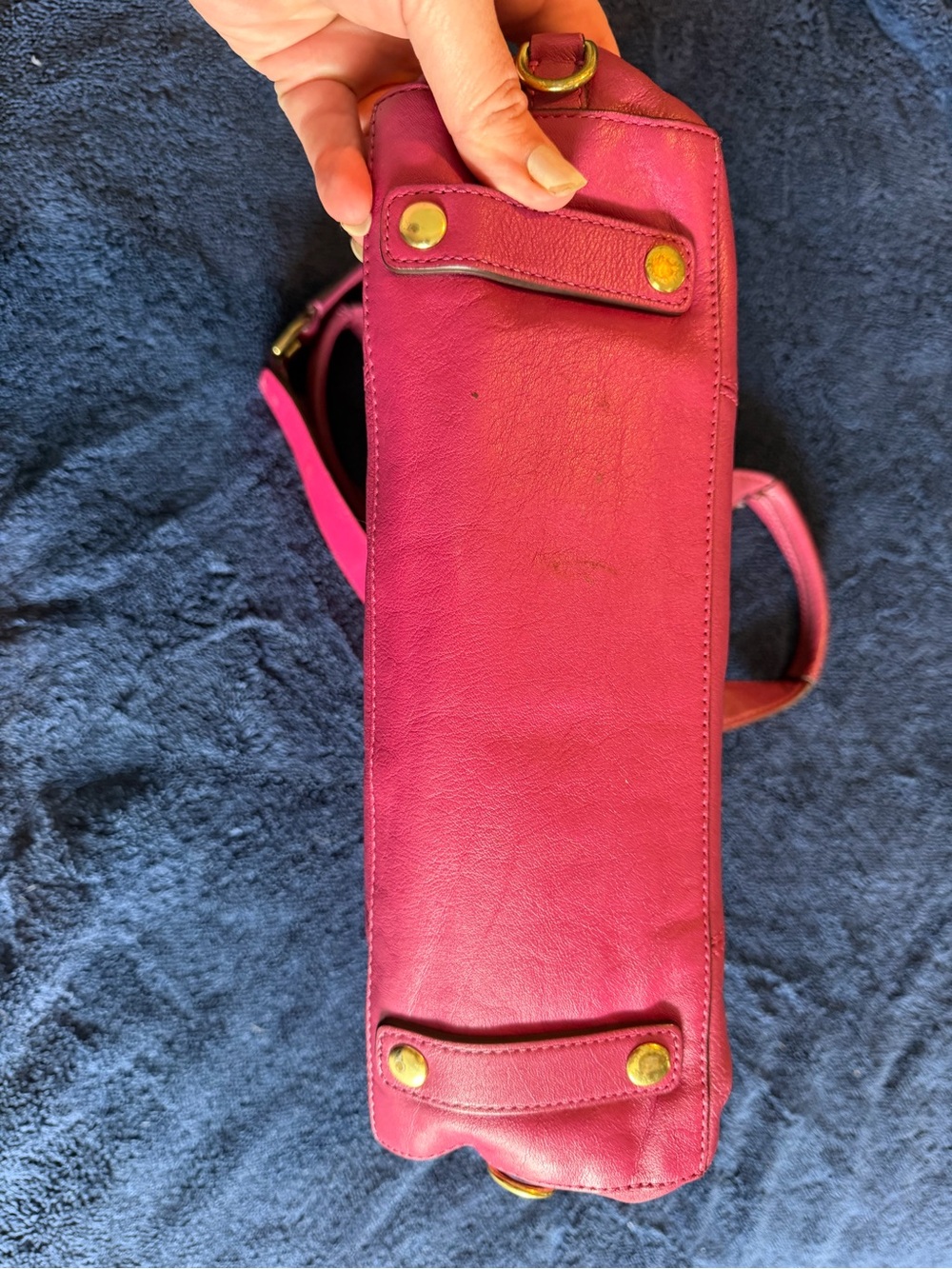 Coach Ashley Leather satchel with Gold Hardware - Picture 5 of 7
